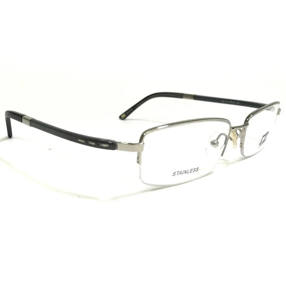 Cutter & Buck Eyeglasses Frames Sycamore Pewter Silver Rectangular 54-17-140